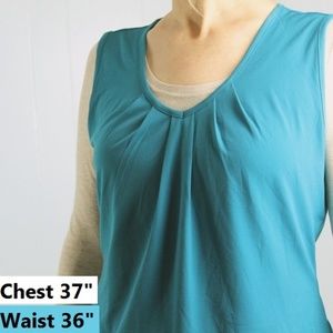 LAST CHANCE Worthington Stretch Sleeveless Teal